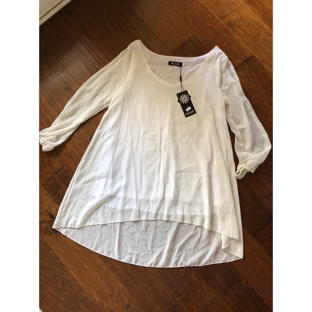 White Flowy Dress